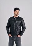 Freaky Nation Lederjacke Lucky Jim-FN