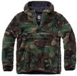 Kapuzenpullover BRANDIT "Teddyfleece", Damen, Gr. L, gr&uuml;n (camouflage),