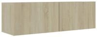 vidaXL TV-Schrank TV-Board Sonoma-Eiche 100x30x30 cm Holzwerkstoff