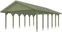 Skanholz Doppelcarport Wallgau, BxT: 620x900 cm, 215 cm Einfahrtsh&ouml;he, mit
