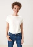 QS Kurzarmshirt T-Shirt Loose-Fit-Shirt im Lyocellmix