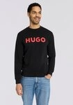 HUGO Sweatshirt Dem Rundhalsausschnitt, Regular Fit, HUGO Druck