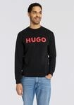 Sweatshirt HUGO "Dem", Herren, Gr. L, schwarz (schwarz001), Sweatware, Obermaterial: