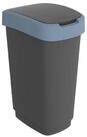 ROTHO M&uuml;lleimer TWIST Abfalleimer 50l - 2-in-1 Deckel - ideal zur M&uuml;lltrennung