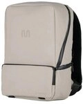 onemate Rucksack Backpack Mini / grau-beige (1-tlg), 15 L mit austauschbarem...