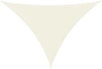 vidaXL Sonnensegel, Sonnenschirm Oxford-Gewebe Dreieckig 3x3x4,24 m Creme