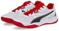 PUMA Hallen-Indoorschuhe Solarflash II weiss/rot Herren Badmintonschuh