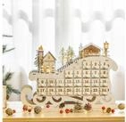 HOMCOM Weihnachtsdorf Adventskalender zum Bef&uuml;llen mit 24 Schubladen,