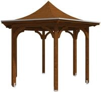 Skanholz Holzpavillon Versailles, BxTxH: 418x360x332 cm, inkl. Aufschraubstutzen