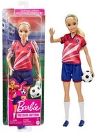 Mattel&reg; Anziehpuppe Barbie Fu&szlig;ballspielerin blond im roten Trikot