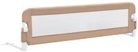 vidaXL Bett Kleinkind-Bettschutzgitter Taupe 150x42 cm Polyester (1-tlg)