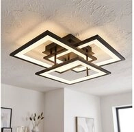 WOFI LED Deckenleuchte, LED-Leuchtmittel fest verbaut, Warmwei&szlig;, LED...