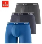 BOSS Boxer Boxer 3 PACK mit farblich passendem Webbund blau L (52)