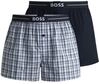 Webboxer BOSS "2P", Herren, Gr. L, blau (dunkelblau), Obermaterial: 100% Baumwolle,