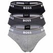 Slip BOSS "Slip Briefs 3P Power 3er Pack", Herren, Gr. L, grau, Obermaterial: 95%
