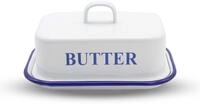 Kr&uuml;ger Butterdose Husum, Emaille, (1-tlg)
