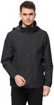 Regenjacke JACK WOLFSKIN "STORMY POINT 2L JKT M", Herren, Gr. M, schwarz, Web,