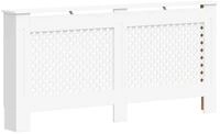 vidaXL Heizk&ouml;rper Heizk&ouml;rperabdeckung Wei&szlig; 172&times;19&times;81,5 cm MDF