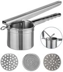 Haushalt International Kartoffelpresse Edelstahl Kartoffelpresse Sp&auml;tzlepresse...