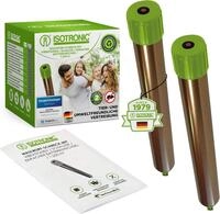 ISOTRONIC Vibrations-Tierabwehr Goldfinger W&uuml;hltiervertreiber Batterie, 2-tlg.