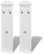 vidaXL Garderobenpaneel, Garderobe 2 Stk. Wei&szlig;