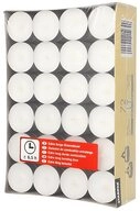 PAPSTAR Teelicht Teelichte &Oslash; 39 mm, 17,5 mm weiss, mit langer Brenndauer 6,5 h 576