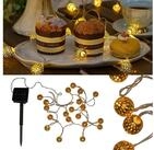 Pauleen LED-Lichterkette Sunshine Glamour, 20-flammig, 20-flammig, Solarbetrieben