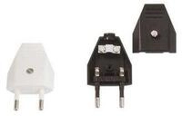 Bachmann Schuko-Stecker Bachmann Euroflachstecker sw, m.Schraubanschl. 900.002