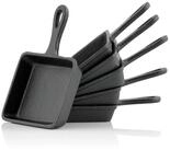 BBQ-Toro Raclettepf&auml;nnchen Gusseisen Raclette Pf&auml;nnchen (6 St&uuml;ck), 12,5 x 18 cm,