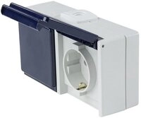 as - Schwabe Steckdose AS Schwabe 62463 Aufputz-Steckdose IP54