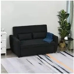 HOMCOM Schlafsofa 2-Sitzer Sofa, mit Schlaffunktion, Couch mit Kissen,...