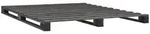 vidaXL Bett, Palettenbett Grau Massivholz Kiefer 140&times;200 cm