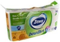 ZEWA Toilettenpapier Toilettenpapier Zewa 3-lagig 8 Rollen in Wei&szlig; mit Strohanteil,