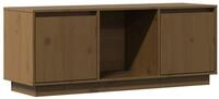 vidaXL TV-Schrank TV-Board Honigbraun 110,5x35x44 cm Massivholz Kiefer