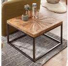 Wohnling Beistelltisch Couchtisch Mango Massivholz 55x40x55 cm Tisch mit