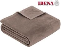 Wohndecke Luxus, IBENA, verschiedene Gr&ouml;&szlig;en, uni, Kuscheldecke, Premium, made...