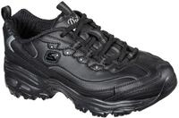 Sneaker SKECHERS "DLites-Fresh Start", Damen, Gr. 39, schwarz, Leder, Synthetik,