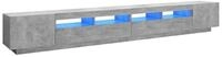 vidaXL TV-Schrank NA TV-Schrank mit LED Leuchten Betongrau 300x35x40 cm Lowboard