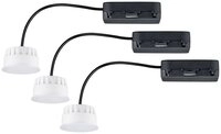 Paulmann Einbauleuchte Paulmann 92477 LED-Einbauleuchte 3er Set LED 19.5 W Satin
