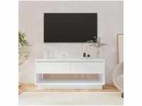 vidaXL TV Cabinet Wood 102 x 41 x 44 cm white (809491)