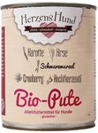 Herzenshund Bio Pute mit Bio Hirse 800 g - 6 St&uuml;ck, Nassfutter f&uuml;r: Hund