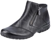 Winterboots RIEKER, Damen, Gr. 38, schwarz, Lederimitat, Schuhe Winterboots, in