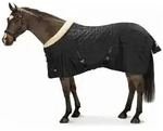 Eskadron Pferde-Stalldecke Eskadron Basics Zeta Fauxfur Stable 100g - Black 145...