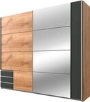 Wimex Schwebet&uuml;renschrank Emden moderner Kleiderschrank mit Spiegel und Schubladen