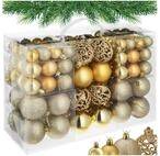 tectake Weihnachtsbaumkugel Weihnachtskugeln (1 St), 100er-Set in Gold