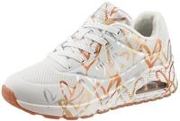 Sneaker SKECHERS "UNO - METALLIC LOVE", Damen, Gr. 38, gold (wei&szlig;, goldfarben),