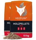 HEIZFUXX Holzpellets Red ENplus A1 Holzpellets Hartholz, 30 kg, (Paket, 2-St)