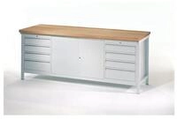 Pavoy Werkbank Pavoy Werkbank, 2000x700x900 mm, 2 Schubladenbl&ouml;cke, 1 Schrank,...