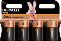 Duracell 4 Duracell Plus D / Mono Alkaline 100% Life guaranteed im 4er Blister