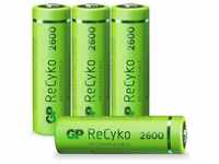 GP Batteries AA Akku GP NiMH 2600 mAh ReCyko 1,2V 4 Stück Akku 2600 mAh (1,2 V)